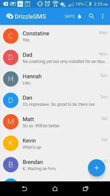 Drizzle SMS android App screenshot 3